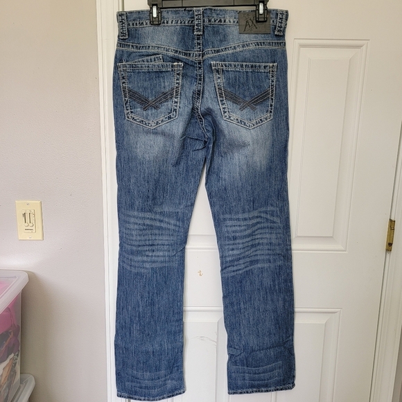 TK Axel Treadwell Relaxed Straight Denim Jeans Mens 32 X 34 - Picture 4 of 15